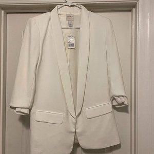 Elegant White Women's Blazer